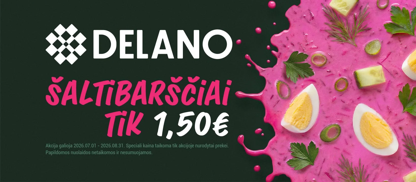 Šaltibarščiai tik 1,50 €